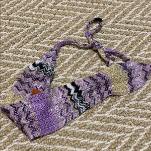 Mission headband. Purple gold and black